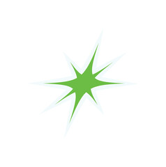Obraz premium Y2K abstract star sticker. Retro symbol with a modern aesthetic. Decorative shape, 90s graphic element, perfect for trendy streetwear and nostalgic designs.