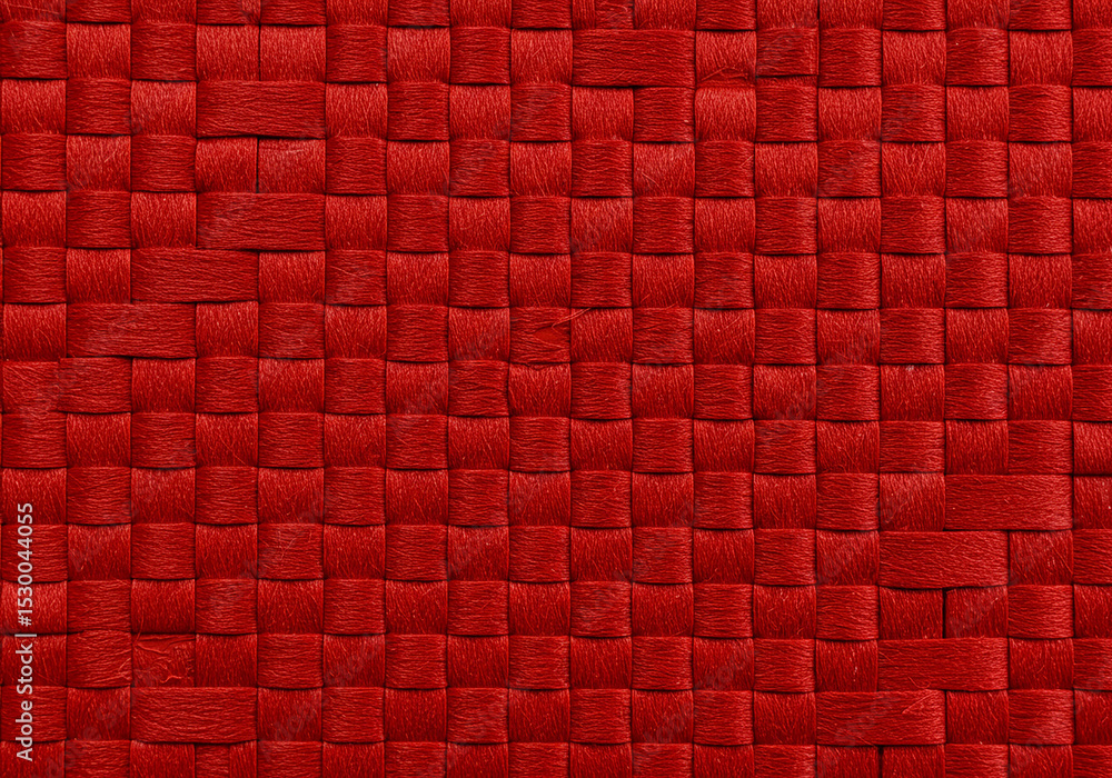 Aufkleber red woven texture background with square pattern