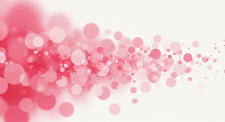 Abstract Pink Bokeh Background Illustration with Light and Blur Effect