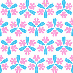 January 8th Birth Flower Purple Violet Graphic Design Pattern 2