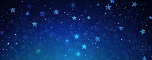 Fototapeta premium Dark blue background with a star pattern Background for the design and decoration of products such as fabric, wallpaper, or paper, and banners Generative AI