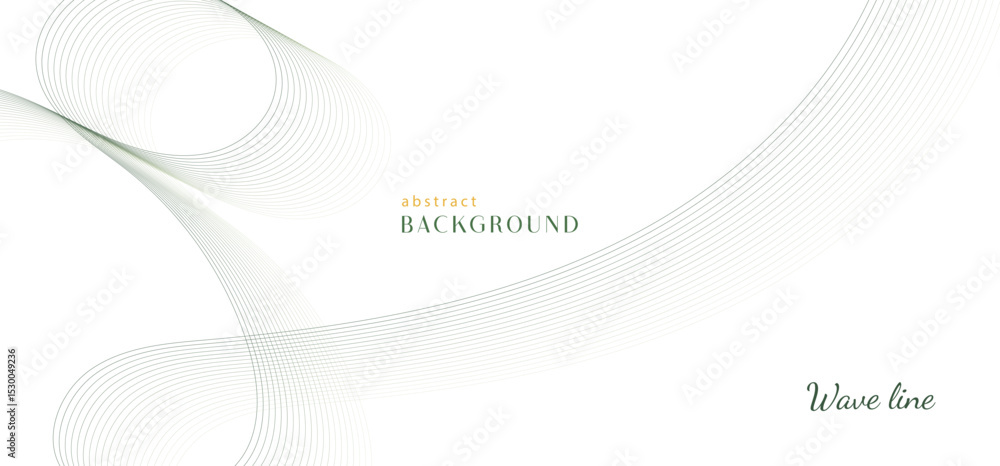 Poster abstract gradient ribbon wave on white background. minimalist background and design element for patt