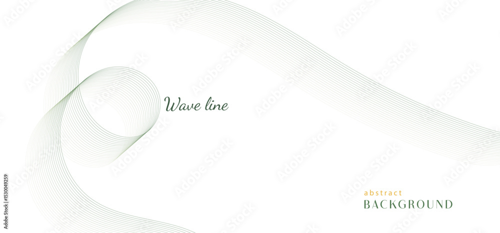 Aufkleber abstract gradient ribbon wave on white background. minimalist background and design element for patt