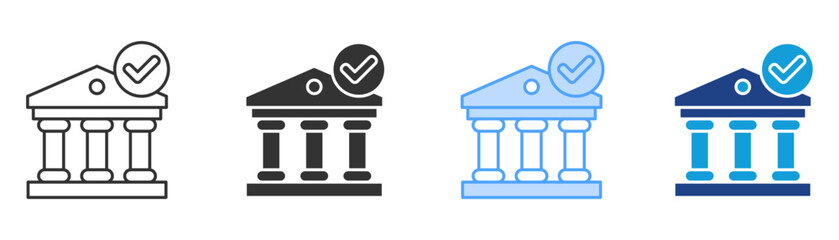 Admission Icon Set Multiple Style Collection