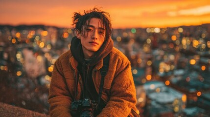 Sunset Cityscape Photographer Portrait