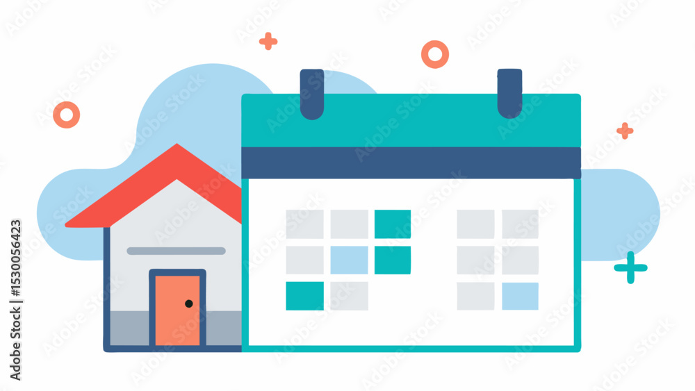 Poster calendar central a designated area in the home with a labelled calendar helping individuals with mem