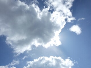blue sky with clouds background