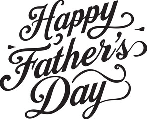 Elegant Happy Father's Day Design.