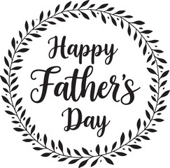 Elegant Happy Father's Day Design.