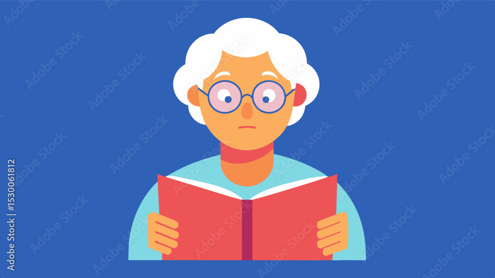Aufkleber despite their age the elderly person remains sharp and focused as they read their eyes darting acros