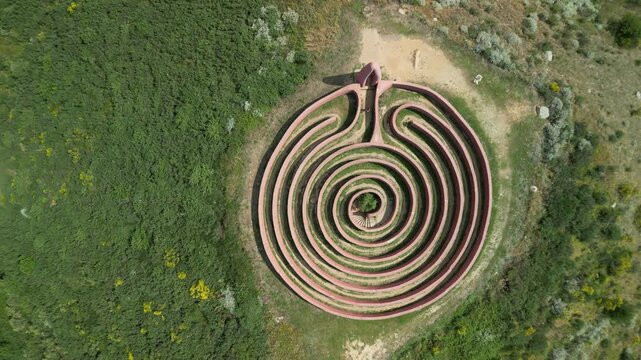 fiumara d'arte, labirinto di arianna, sicily, italy