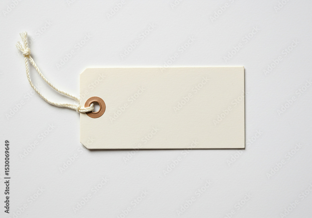 Aufkleber blank label with string for text or pricing