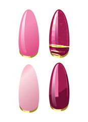 Collection of Elegant Pink Manicure Designs