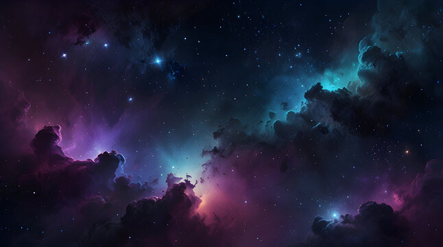  A deep space texture filled with stars, nebulas, and cosmic dust, vibrant purples and blues, glowing elements, ethereal and mysterious vibe 
