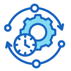 Efficiency Gear  Icon Element For Design	
