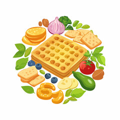 Delicious and Nutritious Waffle Snack A Healthy and Wholesome Treat