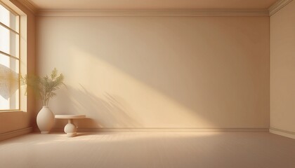 the background for online presentations and virtual meetings should be a clean and simple light color wall empty room