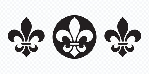Classic Fleur de Lis Decorative Design Element Vector © AIcon Star