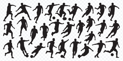 Football Athletes Movement Vector