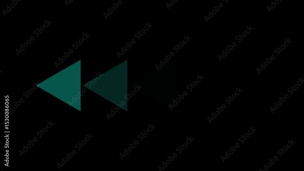 Poster left arrow animation on black background. direction arrow icon motion. arrow isolated. swipe left po