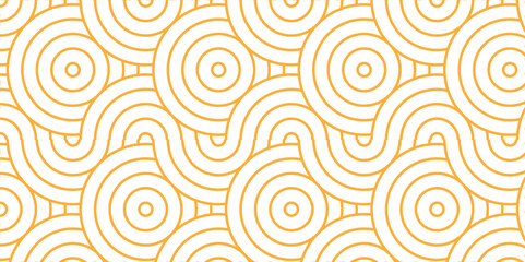 Minimal vector Overlapping Pattern Minimal diamond geometric waves spiral abstract circle wave line. soft orange seamless tile stripe geometric create retro line pattern background.	
