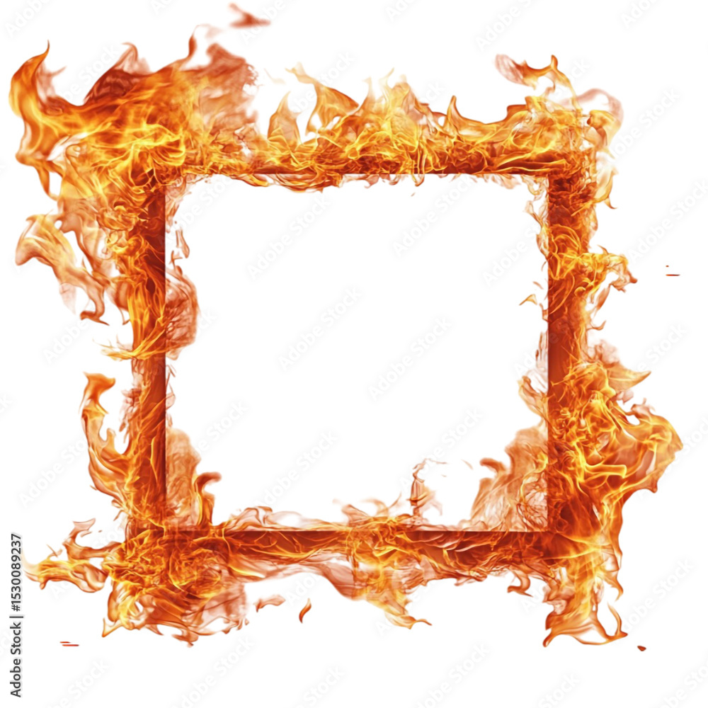 Poster fiery frame abstract art colorful lines background design