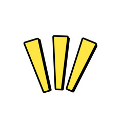 黄色の強調マークアイコン