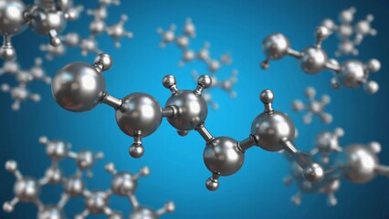 Abstract Representation of Molecular Structure in a Colorful Background for Scientific Concepts