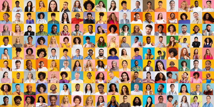 A vibrant collage features multiple individuals with different styles, representing a diverse lifestyle.