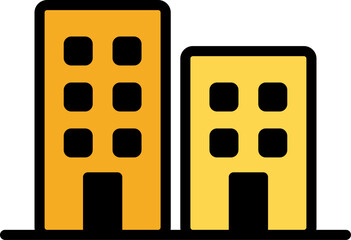 아파트 빌딩 아이콘