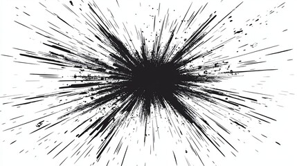 Obraz premium Fiery Circular Starburst Explosion Texture for Design Projects