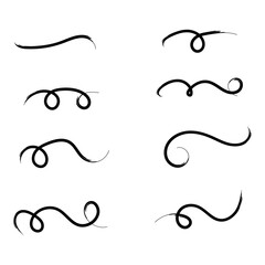 grungy paint brush strokes collection. Vintage Chinese brushstrokes collection. Straight long hand drawn stripes background. Abstract black ink grungy lines, borders, emphasis underlines