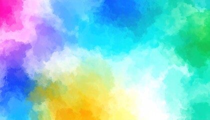 Vibrant abstract watercolor painting with soft pastel colors and smooth transitions
