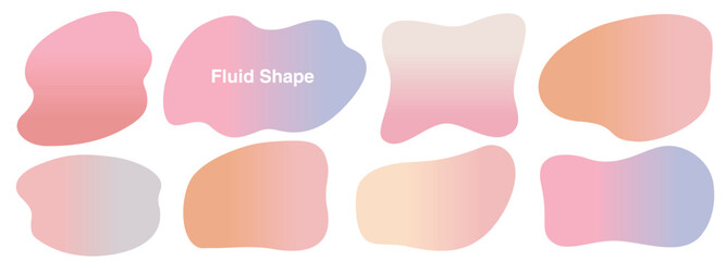 おしゃれ度アップ！流体シェイプグラデーションフレーム