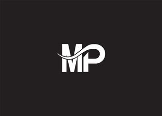 MP modern creative logo design and initial logo