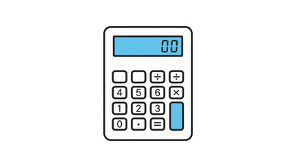 Calculator displaying zero.