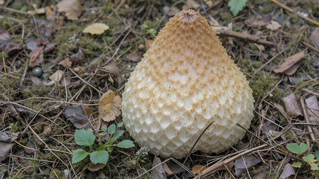 Apioperdon pyriforme, pear-shaped puffball or stump puffball, is a saprobic fungus present throughout much of the world. Denali Sled Dog Kennels, Denali National Park and Preserve