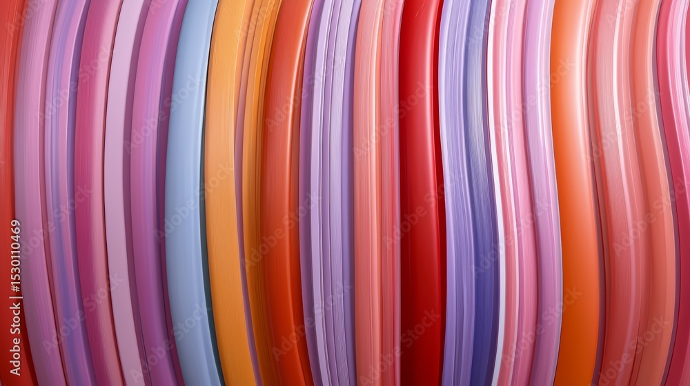Poster colorful stripe of paint with a purple stripe in the middle. the colors are bright and vibrant, crea