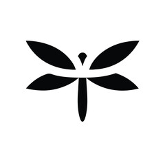 Nature-inspired dragonfly design with clear wings vector illustration