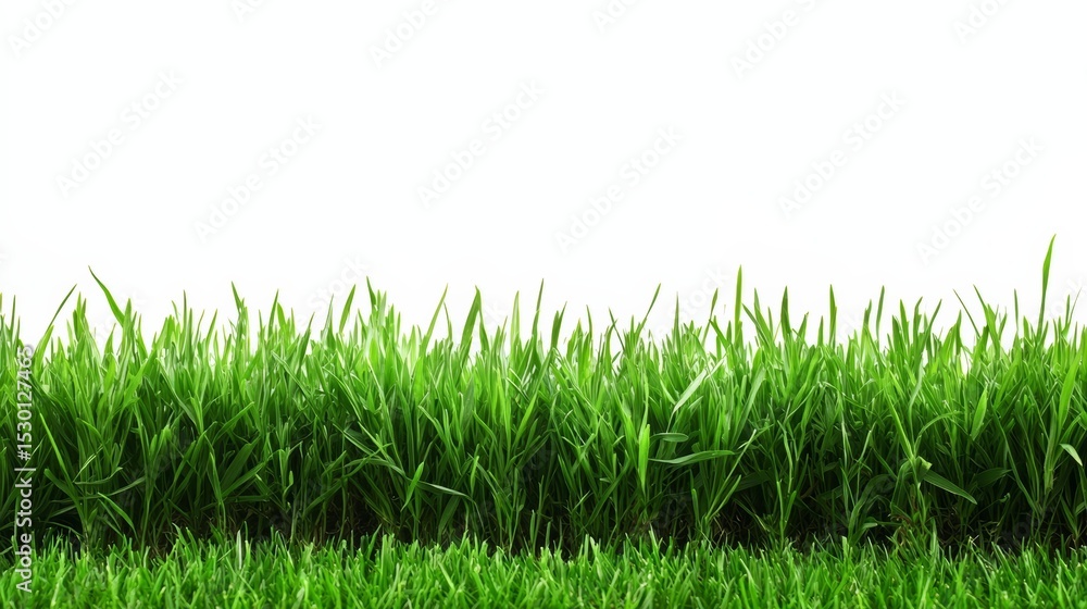 Poster long green grass field with no other objects in the background. the grass is lush and vibrant, givin