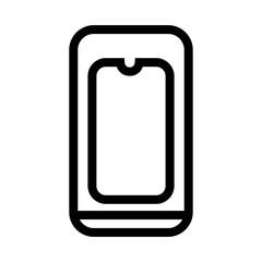 blank smart phone outline icon
