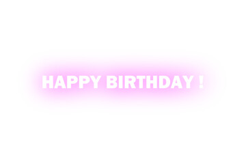 HAPPY BIRTHDAY ! - Happy Birthday word on abstract background
