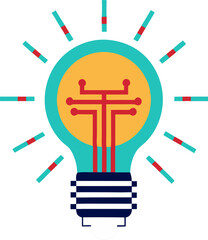 Light bulb icon set with various designs and concepts