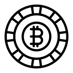 bitcoin, digital currency icon