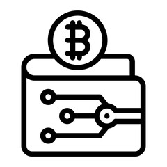 crypto wallet network icon