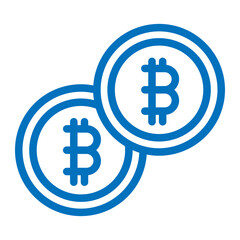 bitcoin double coin icon
