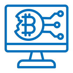 bitcoin monitor icon