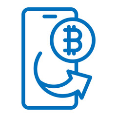 Mobile Crypto Transfer icon