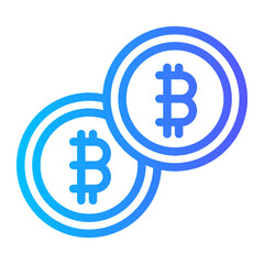 Bitcoin Double Coin icon