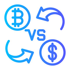 Currency Comparison (BTC vs USD) icon